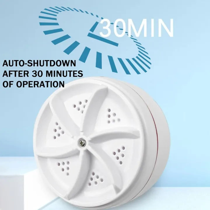 Portable Ultrasonic Mini Washing Machine USB Powered – Easy Laundry Solution
