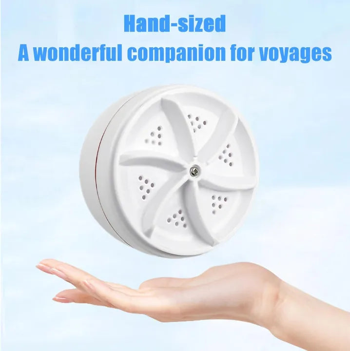 Portable Ultrasonic Mini Washing Machine USB Powered – Easy Laundry Solution
