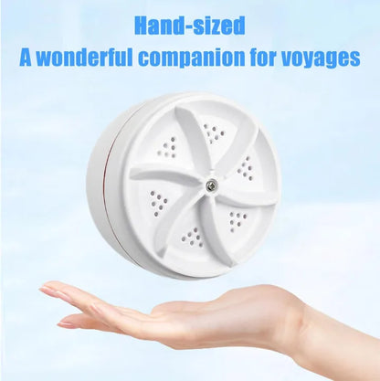 Portable Ultrasonic Mini Washing Machine USB Powered – Easy Laundry Solution